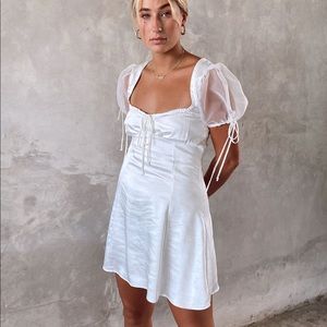 Motel Rocks Guenelle Dress in Organza Cream